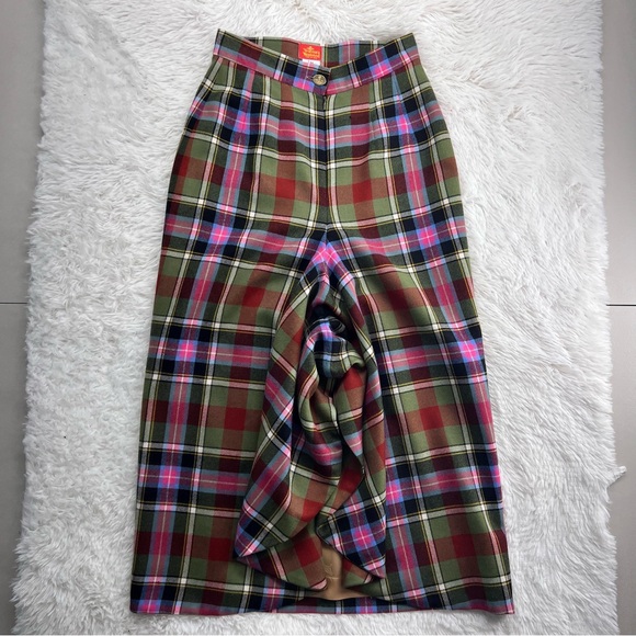 Vivienne Westwood Vintage 1994 Bruce of Kinnaird Tartan Maxi Skirt IT 44 - Picture 7 of 16